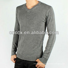 12STC0582 v neck mens 100% cotton sweater